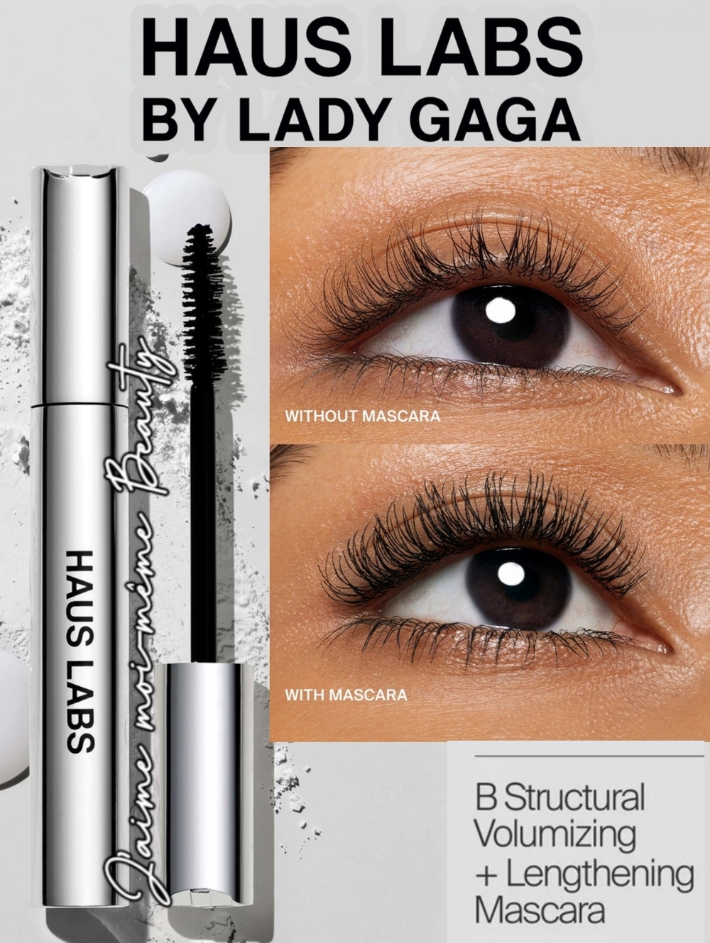 Haus Labs By Lady Gaga B Structural Black Volumizing & Lengthening Mascara